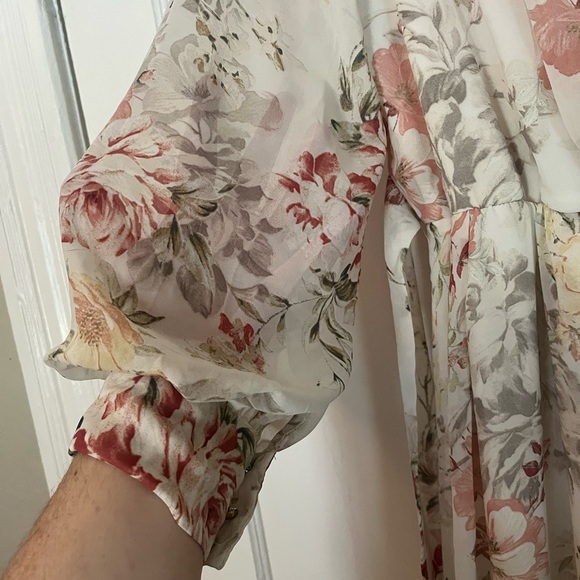 Pink blush Cream Maxi Dress 1X - Picture 5 of 6